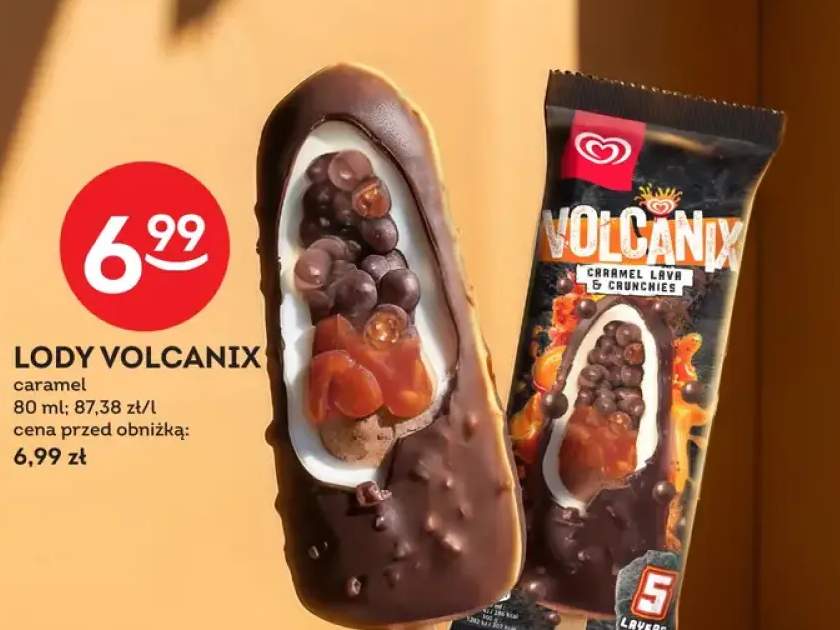 Lody Volcanix caramel