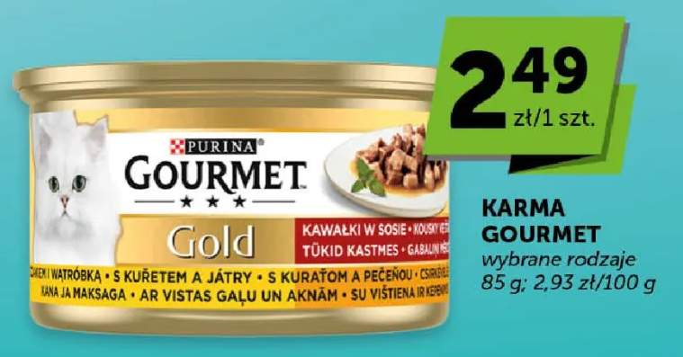 Karma dla kotów Gourmet Gold kawałki w sosie