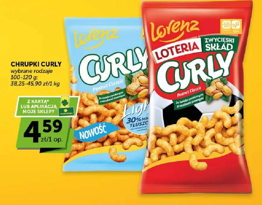 Chrupki Curly Light Peanut Classic Lorenz