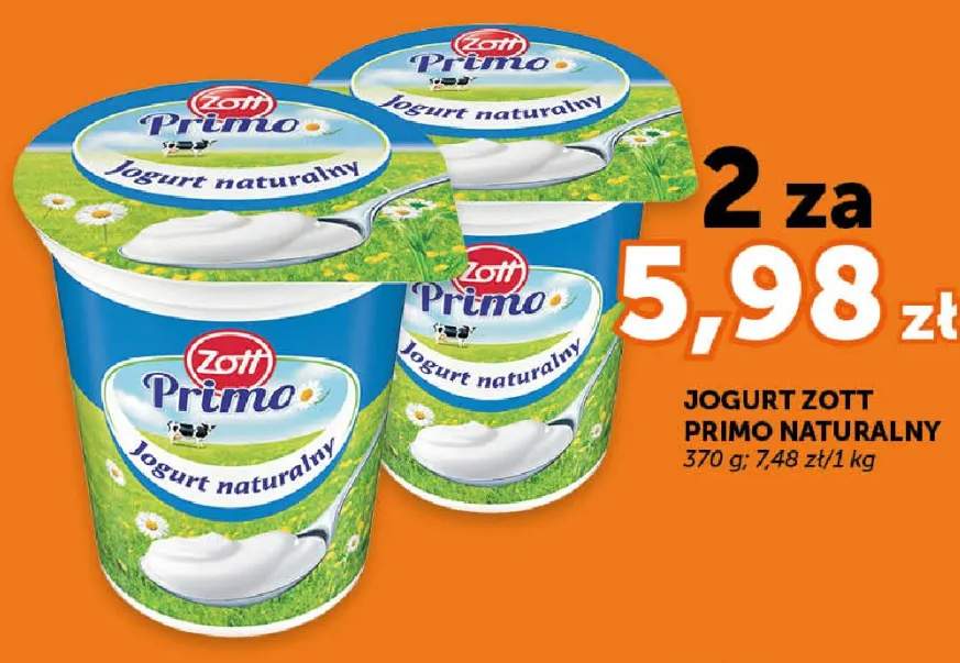 Jogurt naturalny Zott Primo