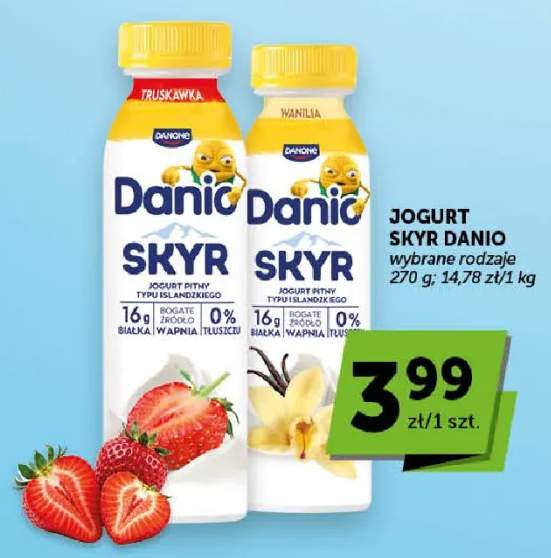 Jogurt Skyr Danio truskawkowy