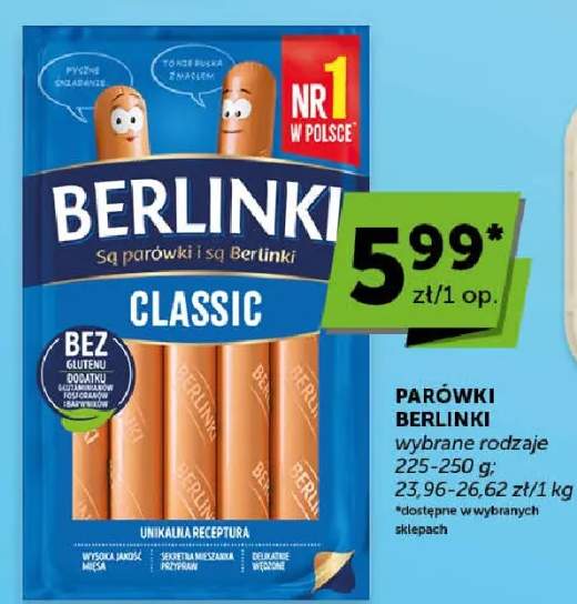 Parówki Berlinki Classic