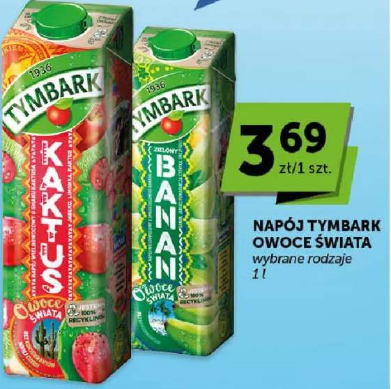 Napój Tymbark Owoce Świata Kaktus