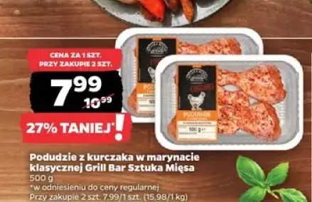 Podudzie z kurczaka w marynacie klasycznej Grill Bar Sztuka Mięsa
