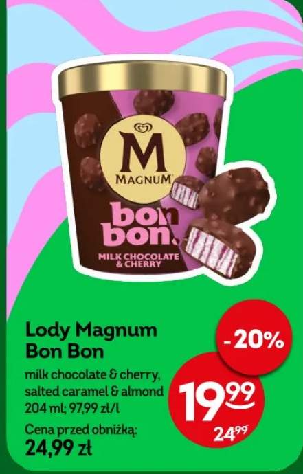 Lody Magnum Bon Bon milk chocolate & cherry