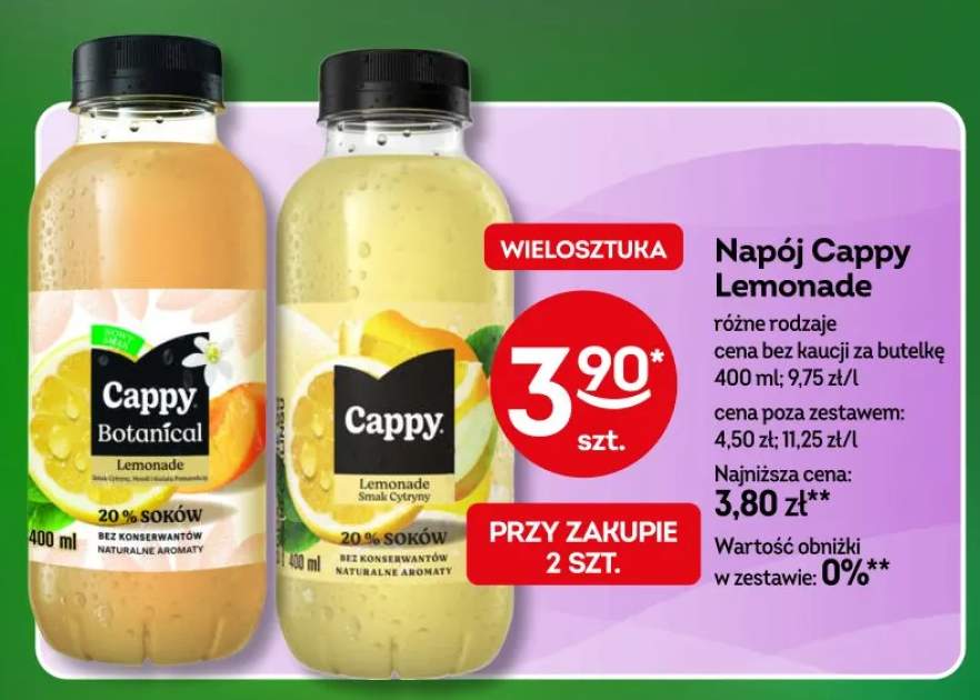 Napój Cappy Lemonade Botanical