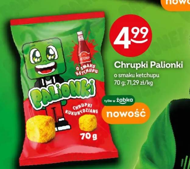 Chrupki Palionki o smaku ketchupu
