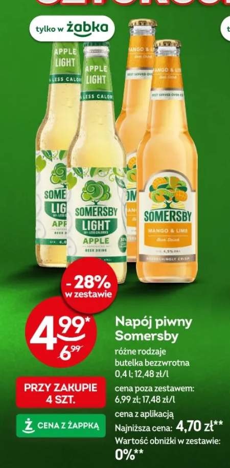 Napój piwny Somersby Mango & Lime