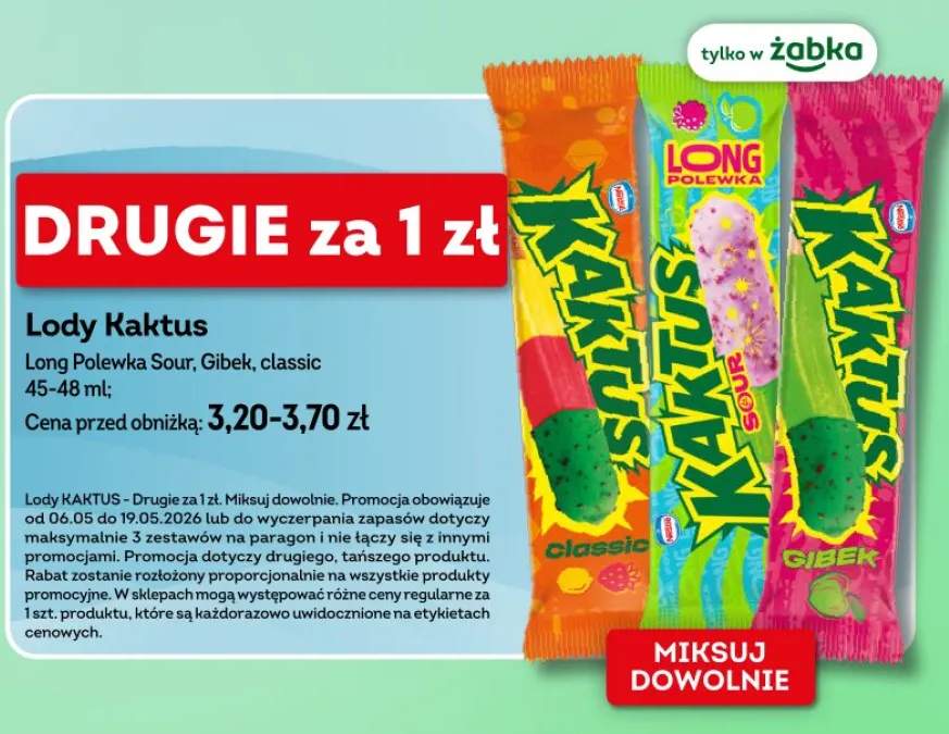 Lody Kaktus Long Polewka Sour