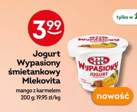 Jogurt Wypasiony śmietankowy mango z karmelem Mlekovita