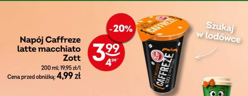 Napój Caffreze latte macchiato Zott