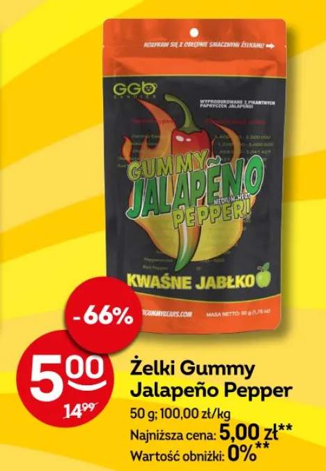 Żelki Gummy Jalapeño Pepper GGO kwaśne jabłko