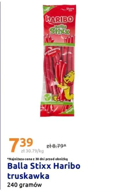 Żelki Balla Stixx Haribo truskawka