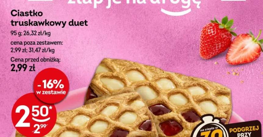 Ciastko truskawkowy duet
