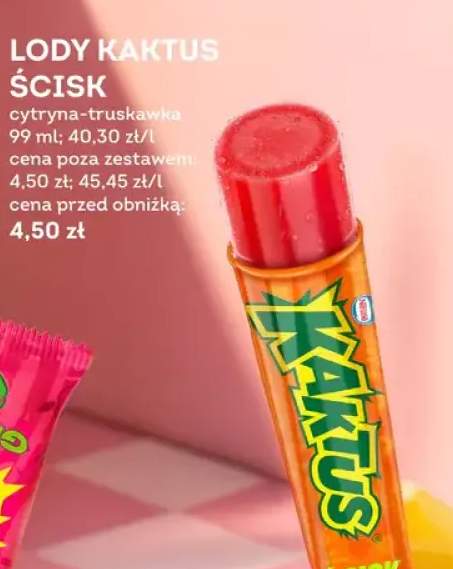 Lody Kaktus Ścisk cytryna-truskawka