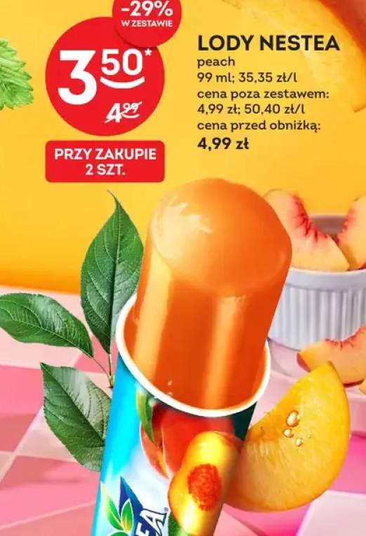 Lody Nestea peach