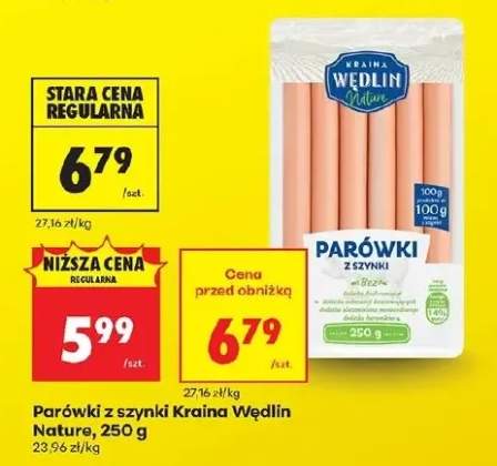 Parówki z szynki Kraina Wędlin Nature