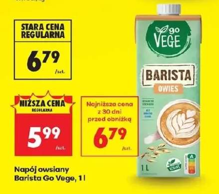 Napój owsiany Barista Go Vege