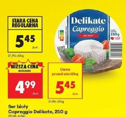 Ser biały Capreggio Delikate