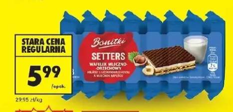 Wafelek mleczno-orzechowy Bonitki Setters