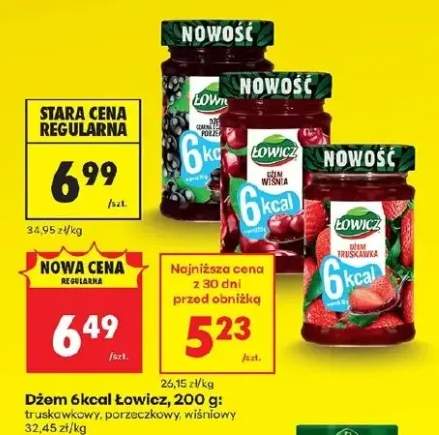 Dżem 6kcal Łowicz truskawkowy