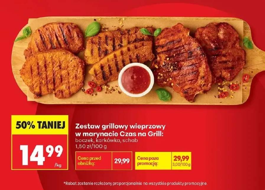 Zestaw grillowy wieprzowy w marynacie Czas na Grill boczek