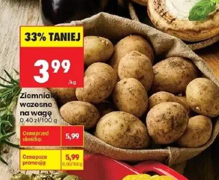 Ziemniaki wczesne na wagę