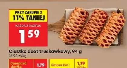 Ciastko duet truskawkowy