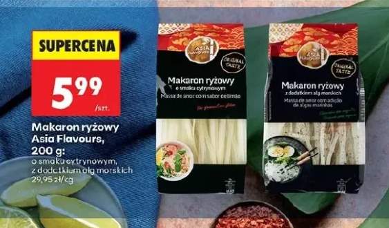Makaron ryżowy Asia Flavours o smaku cytrynowym