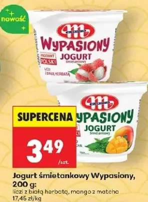 Jogurt śmietankowy Mlekovita Wypasiony liczi z białą herbatą