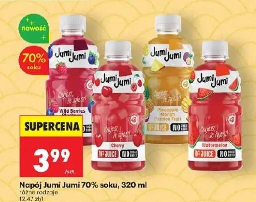 Napój Jumi Jumi 70% soku Wild Berries Blueberry