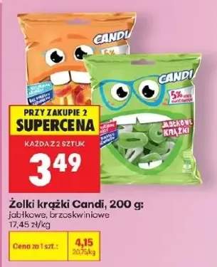 Żelki krążki Candi jabłkowe