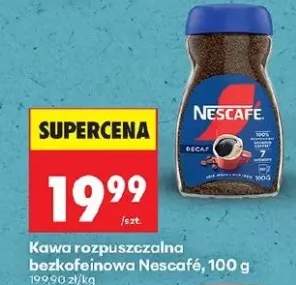 Kawa rozpuszczalna bezkofeinowa Nescafé Decaf
