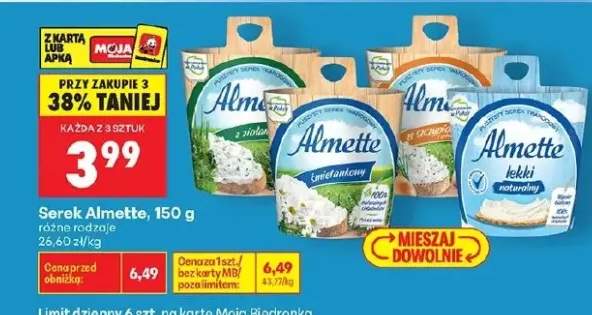 Serek twarogowy Almette z ziołami