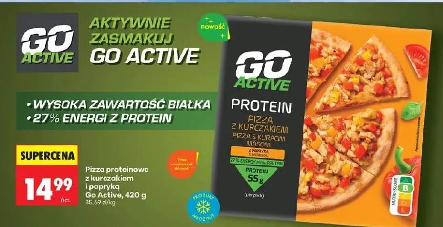 Pizza proteinowa z kurczakiem i papryką Go Active