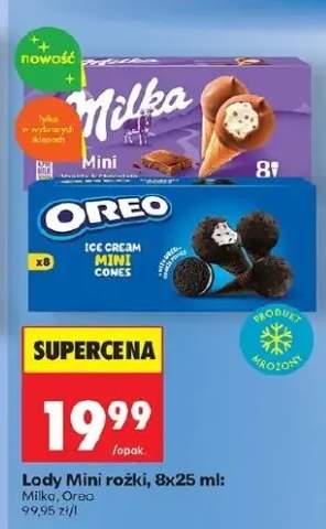 Lody Mini rożki Milka