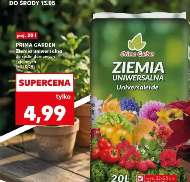 Ziemia uniwersalna Prima Garden do roślin domowych i zielonych