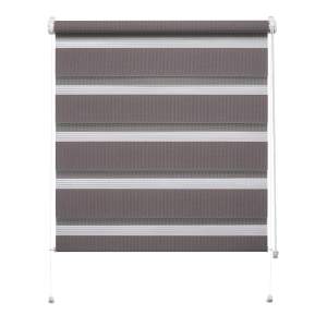 Mini roleta ZEBRA CLASSIC Dzień/Noc popielata 42,5 cm x 150 cm