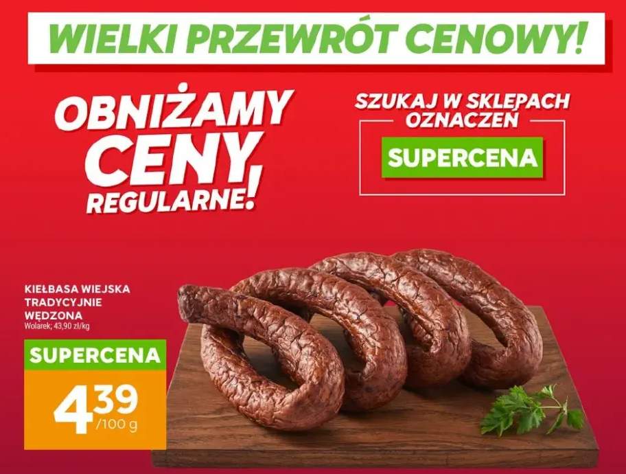 Kiełbasa wiejska tradycyjnie wędzona Wolarek
