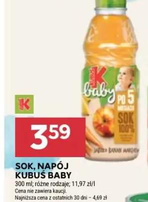 Sok Napój Kubuś Baby