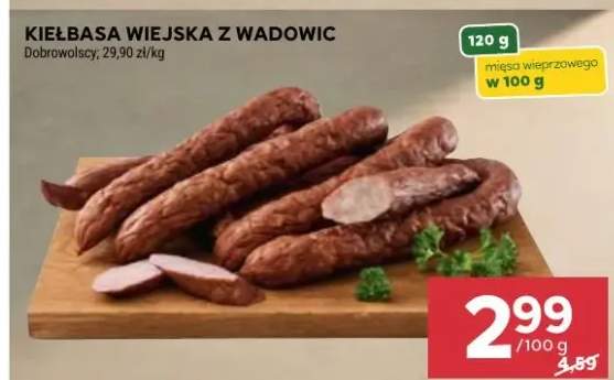Kiełbasa wiejska z Wadowic Dobrowolscy