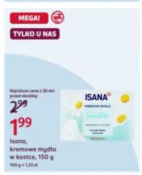 Isana kremowe mydło w kostce Sensitive