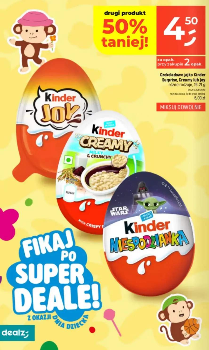 Czekoladowe jajko Kinder Joy