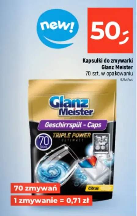 Kapsułki do zmywarki Glanz Meister Triple Power Ultimate Citrus