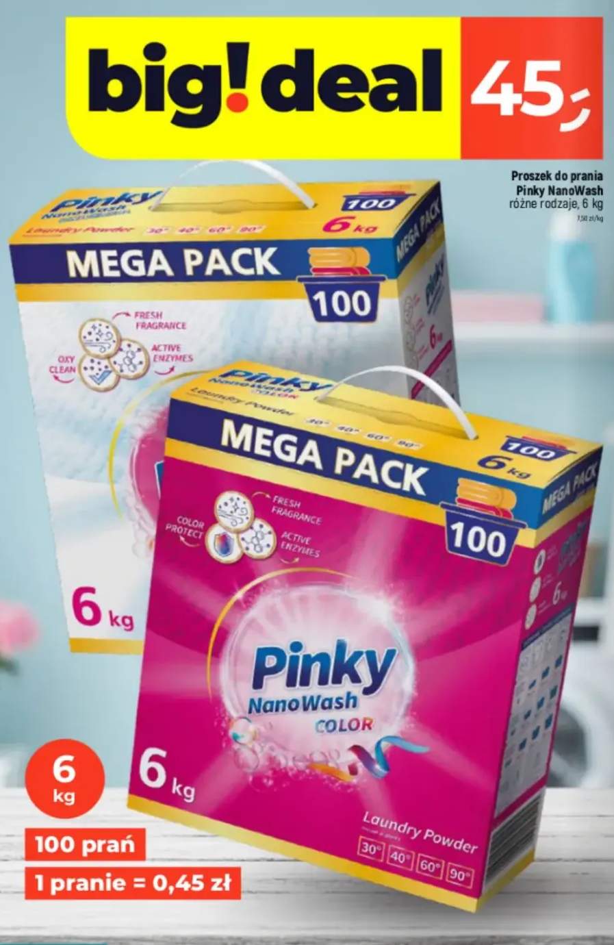 Proszek do prania Pinky NanoWash Color