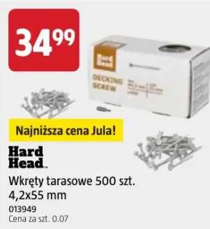 Wkręty tarasowe Hard Head. 500szt. 4,2x55mm