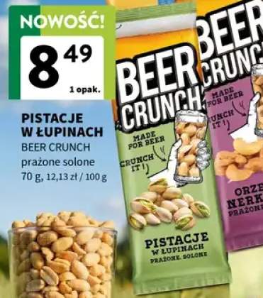 Pistacje w łupinach Beer Crunch prażone solone