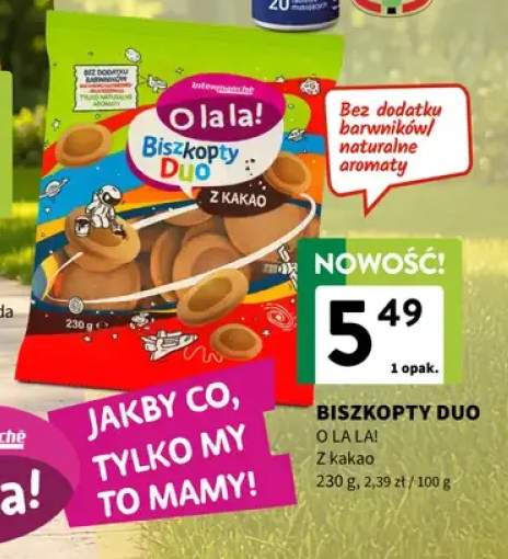 Biszkopty Duo z kakao O La La! Intermarché