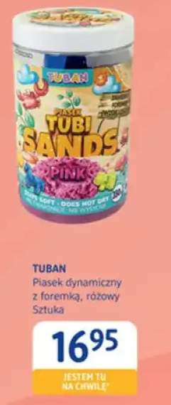 Piasek dynamiczny z foremką różowy Tuban Tubi Sands