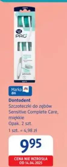 Szczoteczki do zębów Sensitive Complete Care miękkie Dontodent